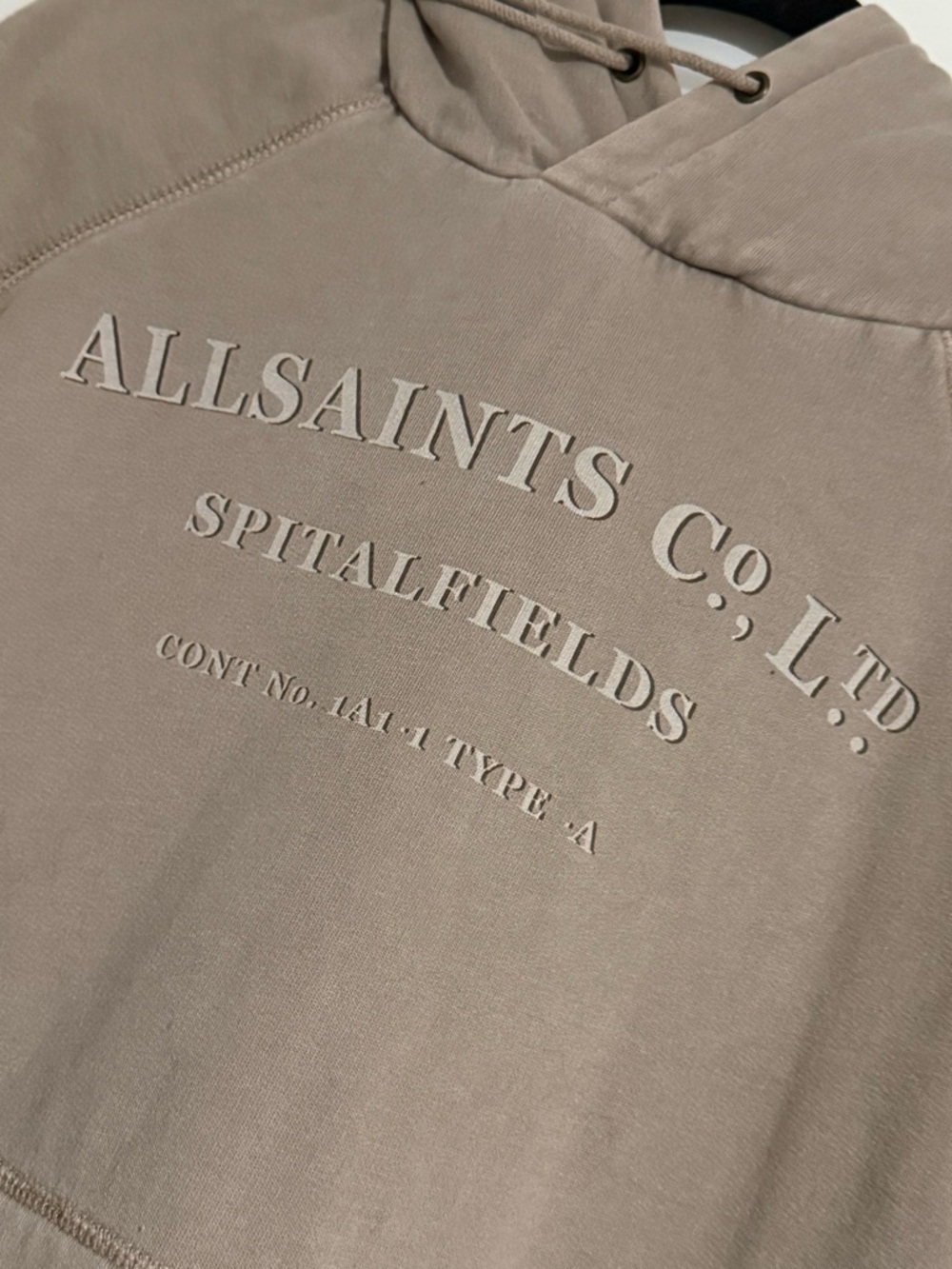 ALLSAINTS Spitalfields Logo Branded Hoodie size US 4